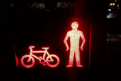 Aggressive cyclist alert